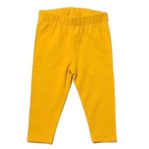 Little Green Radicals Gold Organic Cotton Elastic Waist Leggings Size 3-6M